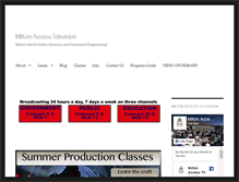 Tablet Screenshot of miltonaccesstv.org